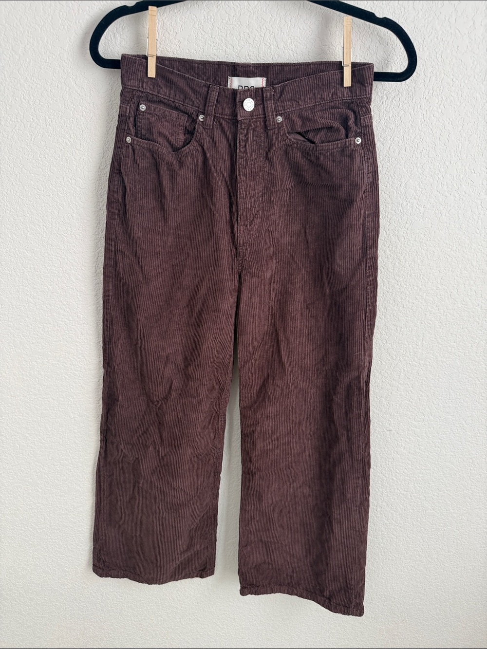 BDG Brown Corduroy Pants- High Waist- Wide Leg - Size 26